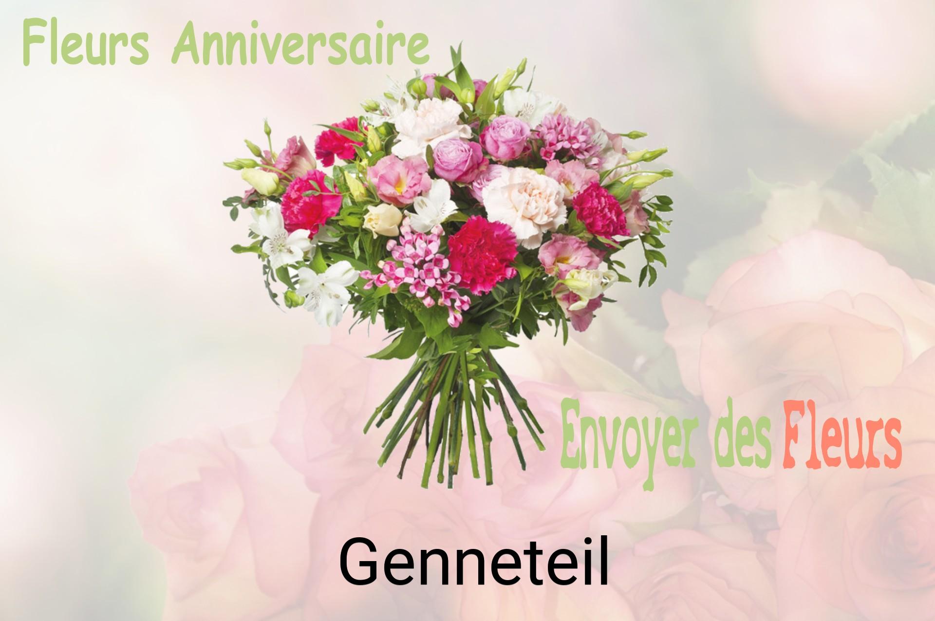 Bouquet de fleurs d’anniversaire livré à Genneteil